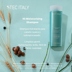 Shampoo Tec Italy Hi-moisturizing 300ml Hidratación