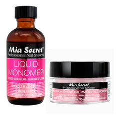 Mia Secret Liquido 59ml Y Polvo Acrilico Uñas 15gr. Nice