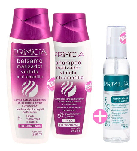 Combo Shampoo Y Acondicionador Matizador Violeta Primicia