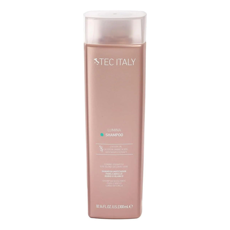 Shampoo Matizador Tec Italy Lumina 300ml Rubios Y Canas