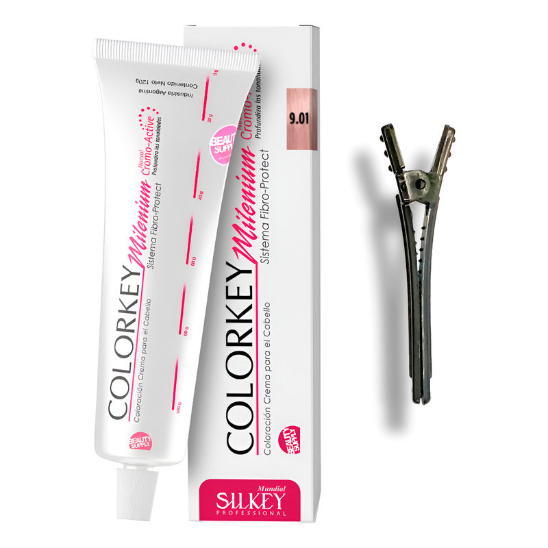 Tinta Silkey Colorkey Milenium 120g + Clip Pinza Plástica 9.01