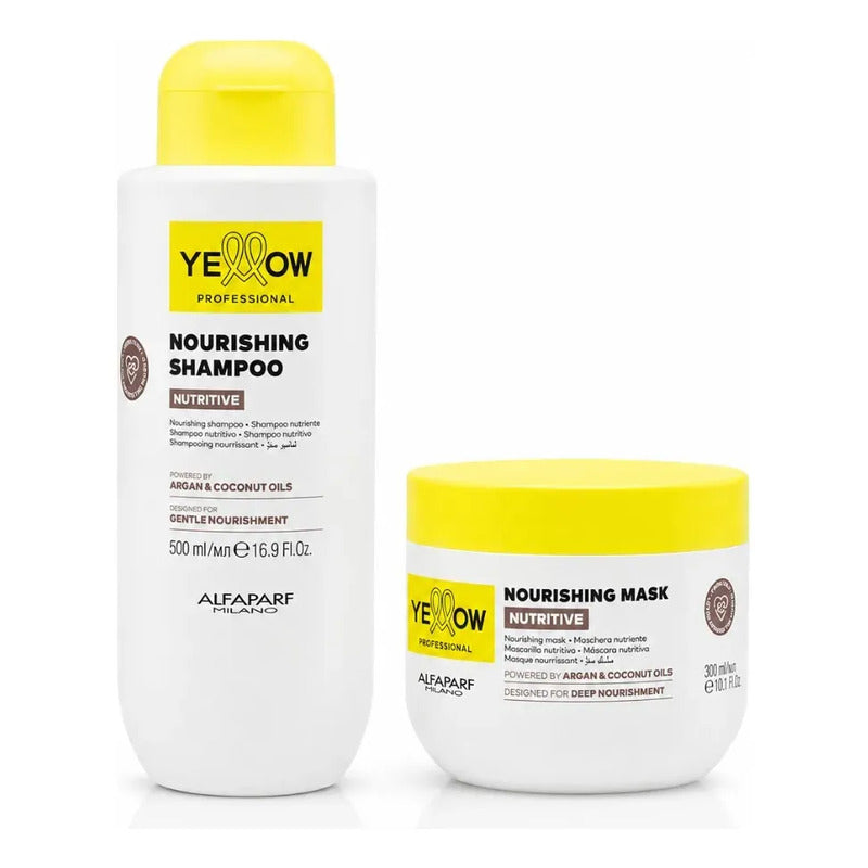 Kit Nutritivo Alfaparf Yellow Con Shampoo Y Mascara