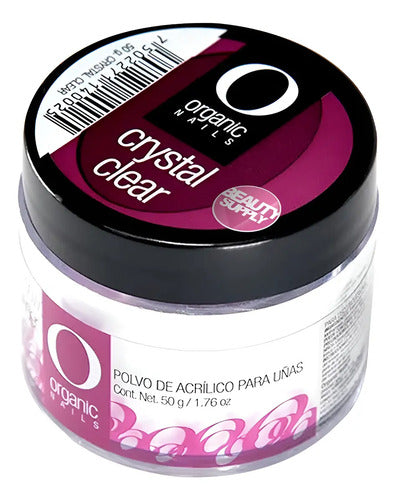 Polvo Acrílico Organic Translúcido Crystal Clear 50gr Crystal Clear