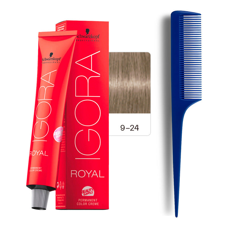 Tinta Igora Royal Schwarzkopf 60ml + Peine De Cola 9.24