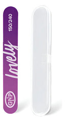 Lima De Uñas Gnp Lovely 150/240 Compacta Con Estuche Degrade Rosa Y Violeta Lovely