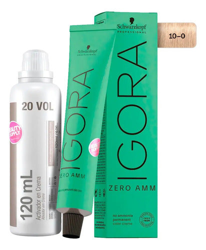 Tinta Igora Zero Amm Schwarzkopf Sin Amoniaco Y Oxidante