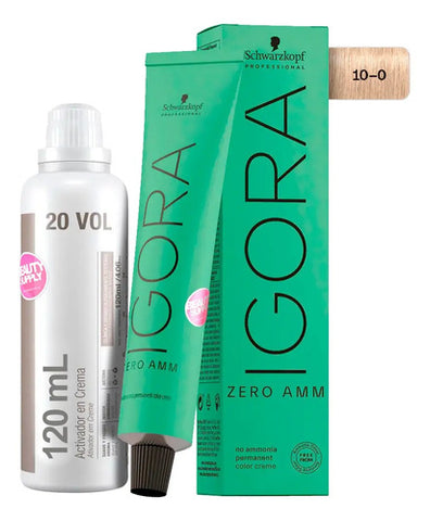 Tinta Igora Zero Amm Schwarzkopf Sin Amoniaco Y Oxidante