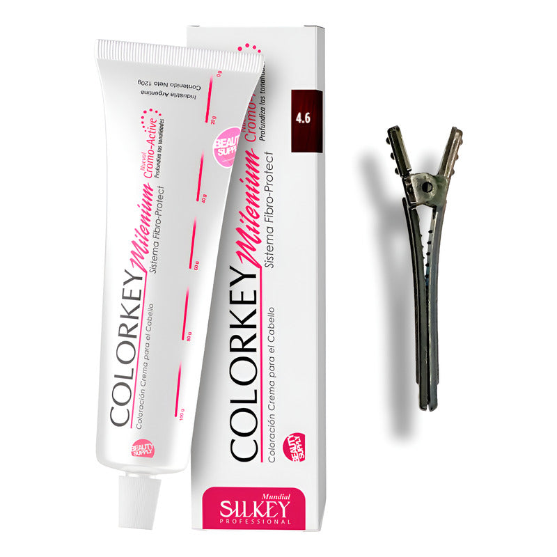 Tinta Silkey Colorkey Milenium 120g + Clip Pinza Plástica 4.6