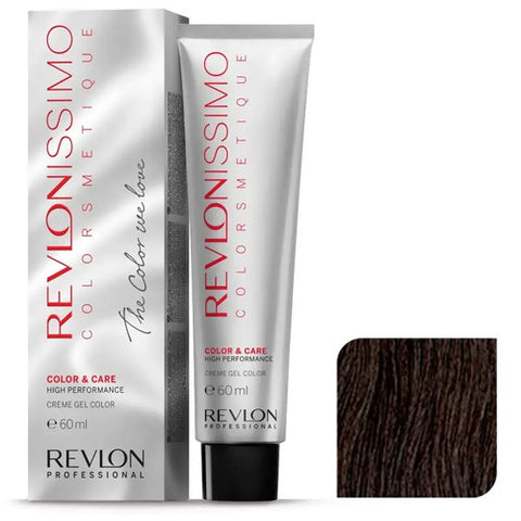 Tintas Cabello Revlon Revlonissimo 60ml No.4 Profesional Castaño Oscuro