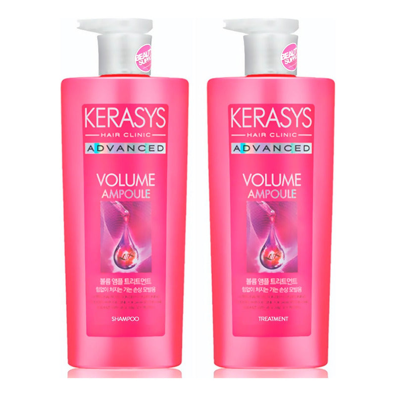 Kit Shampoo Y Tratamiento Kerasys Advance Volumen Colágeno