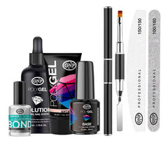 Kit De Uñas En Polygel Gnp, Incluye Pincel Aplicador Y Limas