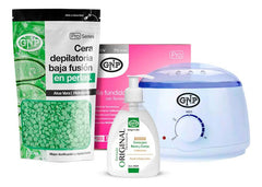 Kit Depilación Gnp Baja Fusión En Perlas Con Olla Electrica