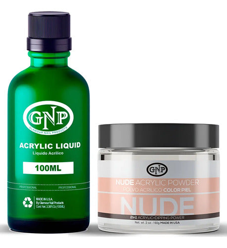 Polvo Acrilico Gnp 60gr Y Liquido 100ml