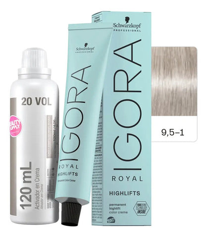 Kit Tinta Igora Royal Highlifts Schwarzkopf Con Oxidante