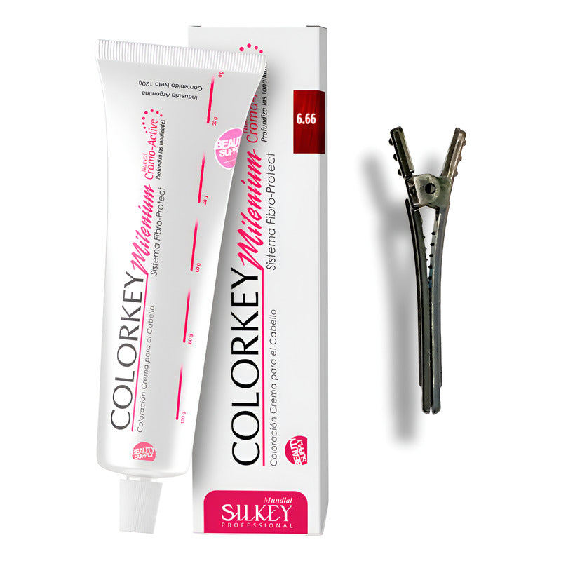 Tinta Silkey Colorkey Milenium 120g + Clip Pinza Plástica 6.66