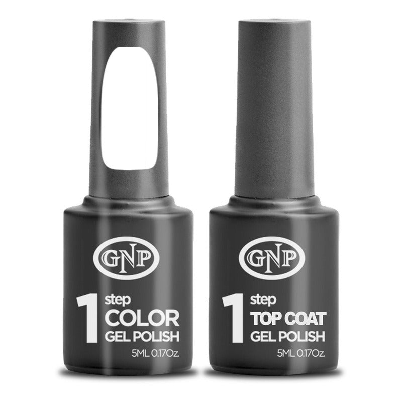 Kit De Esmalte Semipermanente De 1 Paso Gnp Color + Top Coat