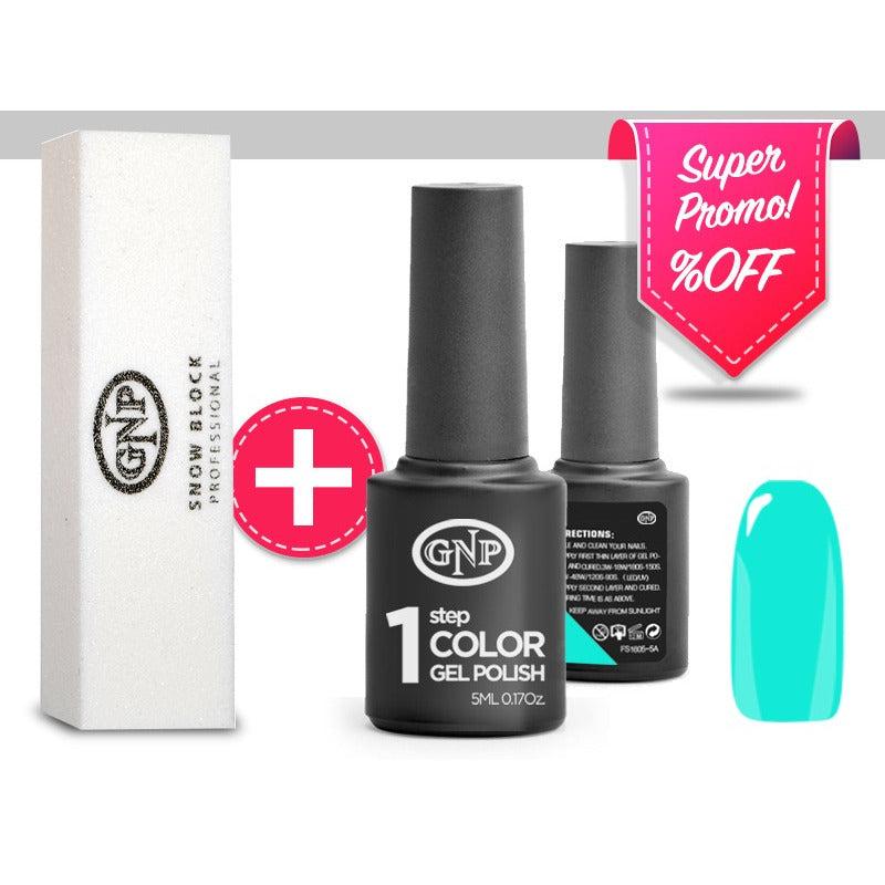 Set Esmaltado Bloque Pulidor, Esmalte Gel Gnp 25