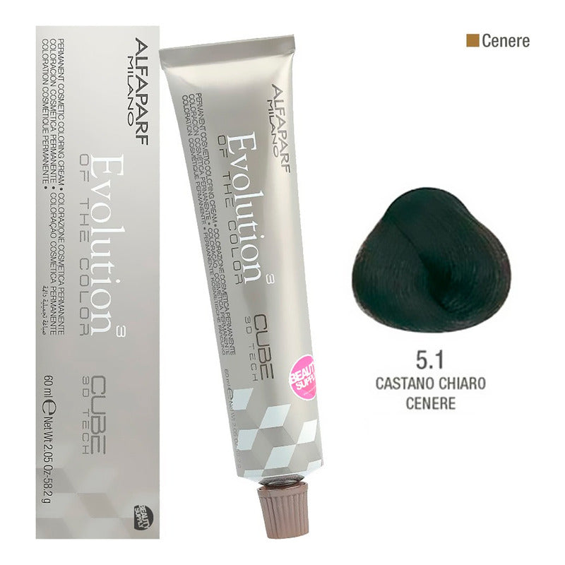 Tinta Alfaparf Evolution Cube 60 Gr. 3d Tech Permanente