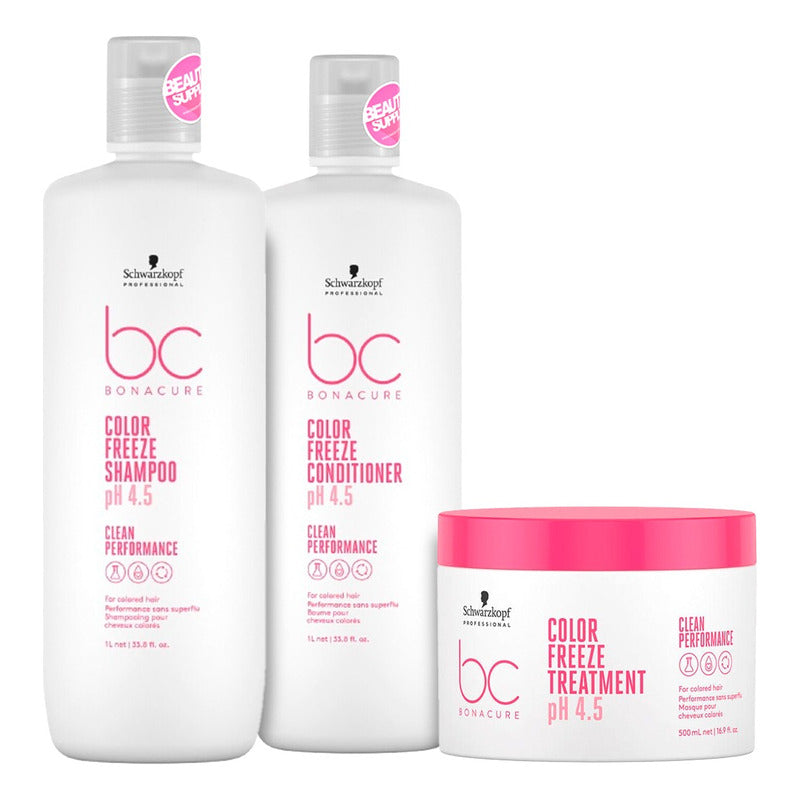 Set Schwarzkopf Shampoo , Acondicionador Y Mascara Freeze