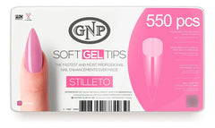 Kit Soft Gel Tips Gnp Con Pegamento, Bond Y Nail Prep
