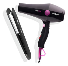 Combo Mega De Secador Turbo Action Y Plancha Turbo Pro