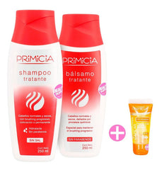 Pack Shampoo Y Acondicionador Tratante Primicia Con Ampolla