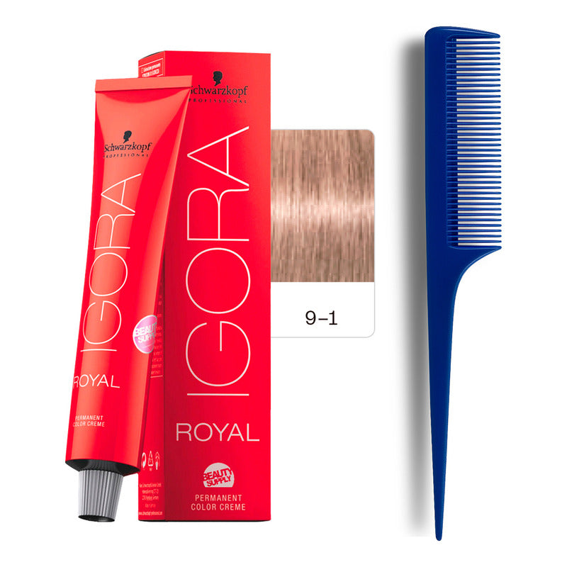 Tinta Igora Royal Schwarzkopf 60ml + Peine De Cola 9.1
