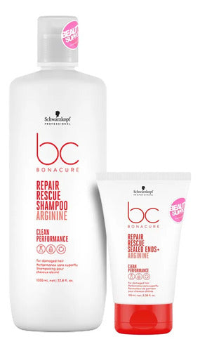 Shampoo 1 Litro Y Reparador De Puntas Schwarzkopf Reparador