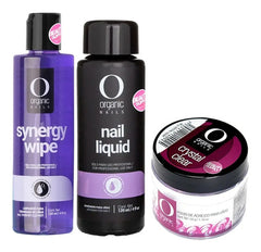 Kit Para Uñas Acrilicas Organic Nails, Con Limpiador Synergy