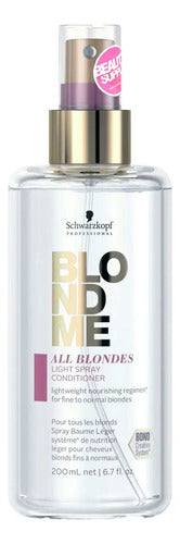 Spray Acondicionador Gama Ligera Schwarzkopf Blondme 200ml