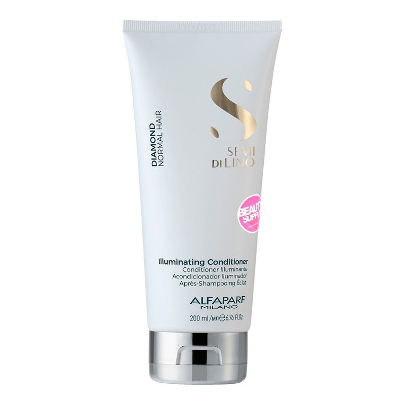 Shampoo Alfaparf Diamond Semi Lino + Acondicionador + Spray