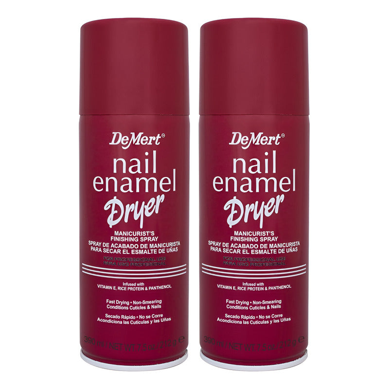 Pack X2 Seca Esmalte De Uñas Instantaneo Spray Demert 390ml