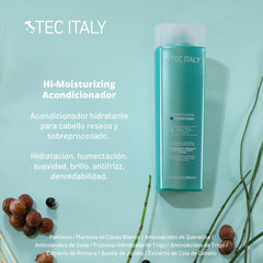 Kit Shampoo Tec Italy Moisturizing Acondicionador Y Mascara