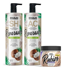Shampoo Y Acondicionador Brazilian Dañados + Concentrado