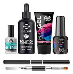 Kit Polygel Gnp Con Primer Bond Y Pincel Aplicador