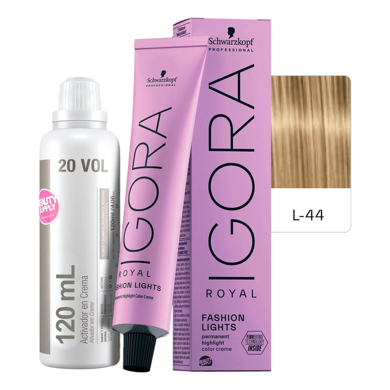 Kit Tinta Igora Fashion Lights Schwarzkopf Con Oxidante