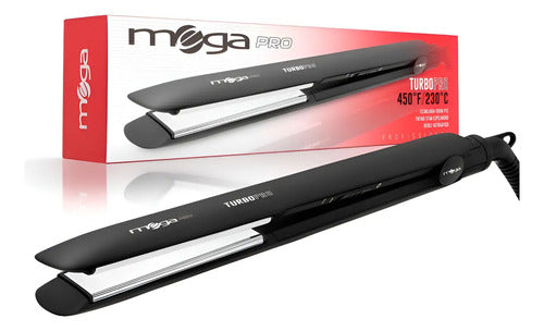 Plancha De Pelo Profesional Mega Turbopro 230c. Nice Negro