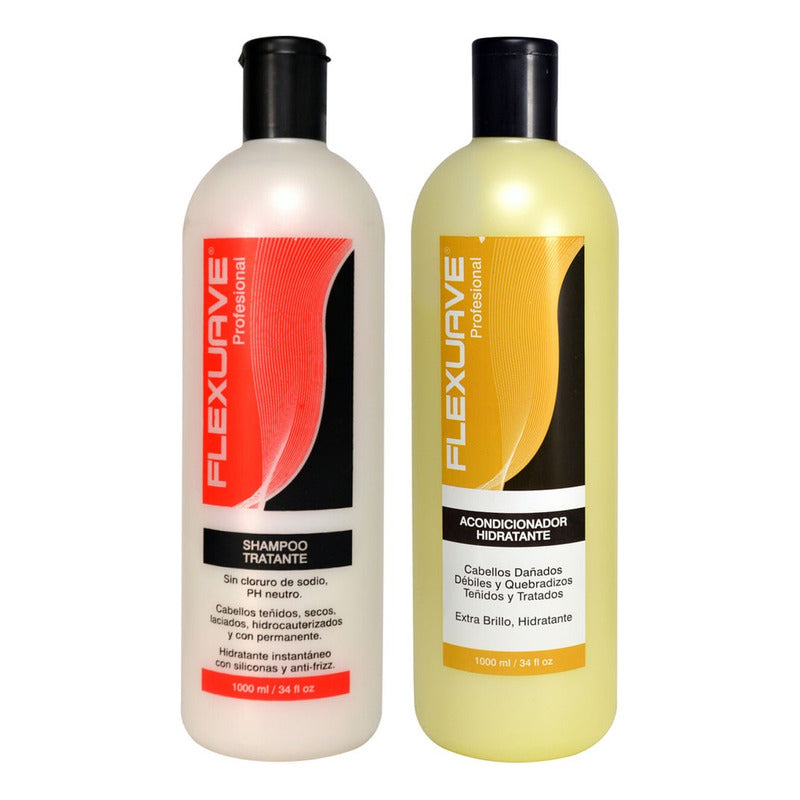 Shampoo Flexuave Tratante S/sal Y Acondicionador Hidratante