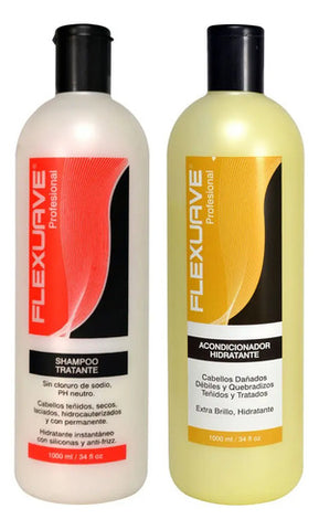 Shampoo Flexuave Tratante S/sal Y Acondicionador Hidratante