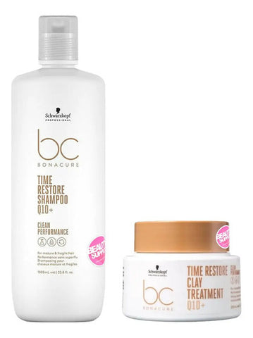 Shampoo 1lt Y Mascara Arcilla Schwarzkopf Restore Q10