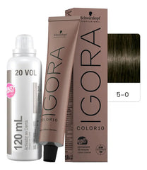 Kit Tinta Igora Color10 Schwarzkopf Con Oxidante, 10 Minutos