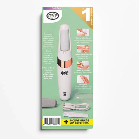 Removedor De Callos Eléctrico Gnp Callo Free Con Bateria Recargable. Lima Eléctrica De Pies. Quita Durezas