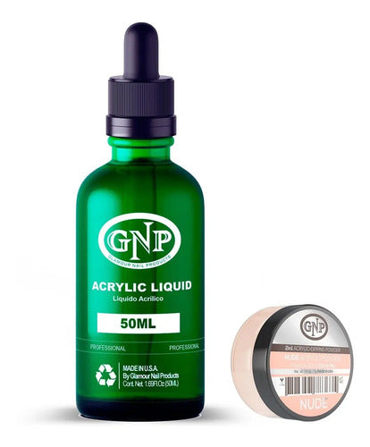 Polvo Acrilico Gnp 7gr Y Monomero Uñas 50ml