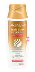Balsamo Reparador Keratina Primicia 250ml, Sin Sal