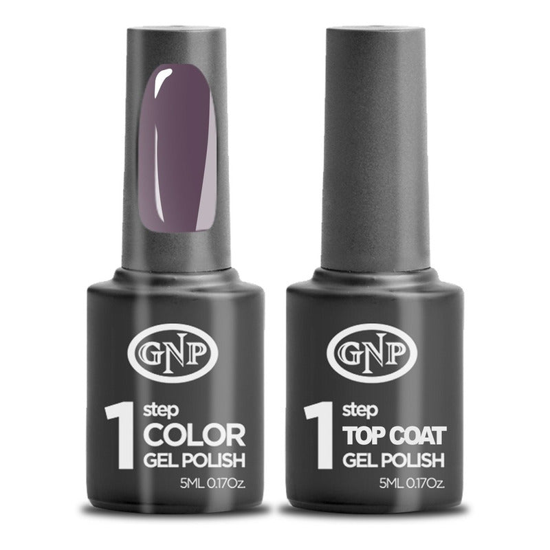 Kit De Esmalte Semipermanente De 1 Paso Gnp Color + Top Coat