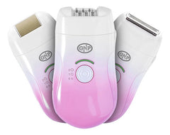 Depiladora Gnp 3 En 1 Body Care, Para Seco Y Húmedo. Inalámbrica. Piel Suave Por Semanas. Rosa Claro