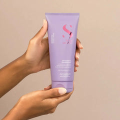 Kit Alfaparf Smooth Shampoo 250ml, Acondicionador 200ml Y Fluido 125ml Brillopara Cabellos Rebeldes