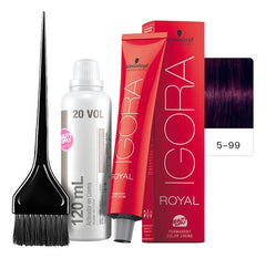 Kit Tinta Igora Royal Schwarzkopf Con Oxidante Y Pincel