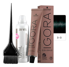 Kit Tinta Igora Color10 Schwarzkopf Con Oxidante Y Pincel