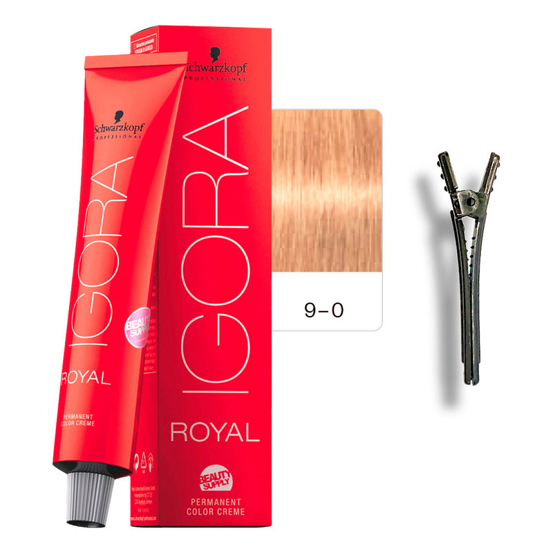 Tinta Igora Royal Schwarzkopf 60ml + Pinza Plástica 9.0